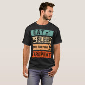 T-shirt Manger Dormir Sable Surf Répéter Cycle Sportif (Devant entier)