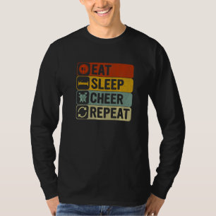T-shirt Manger Dormir Se réjouir Répéter Rétro Années 60 7