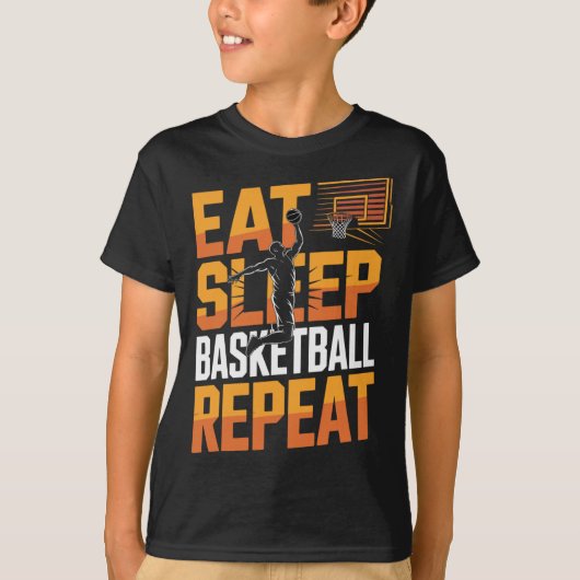 T-shirt Manger Dormir Sketll Répéter (Devant)