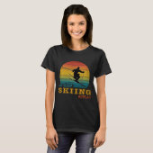 T-shirt Manger Dormir Ski Répéter (Devant entier)