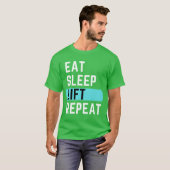 T-shirt Manger Dormir Soulever Répéter garçon (Devant entier)