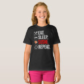 T-shirt Manger. Dormir. Sushi. Répéter (Devant entier)