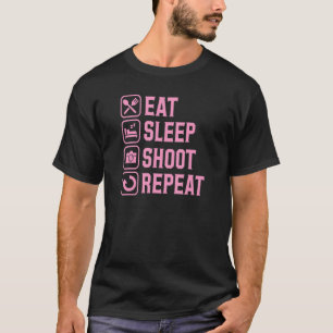 T-shirt Manger Dormir Tir Reprendre Photographe Vie 1