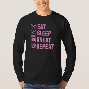 T-shirt Manger Dormir Tirer Répéter Vie de photographe 1