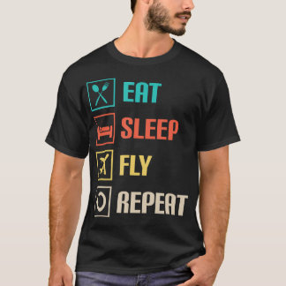 T-shirt Manger Dormir Voyager