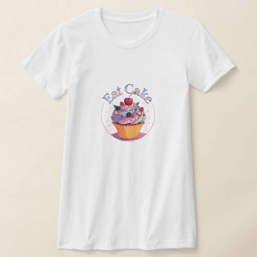 T-shirt Manger du gâteau (Poser)