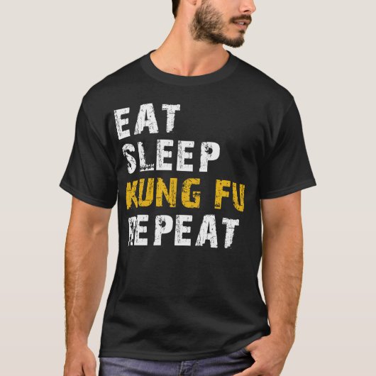 T-shirt manger du kung fu (Devant)