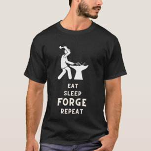 T-shirt Manger Forge de sommeil Répéter