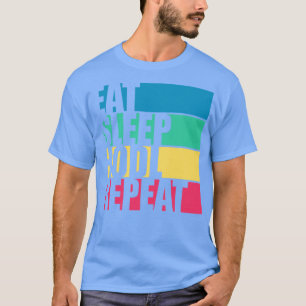 T-shirt Manger Hodl de sommeil Répéter Crypto drôle