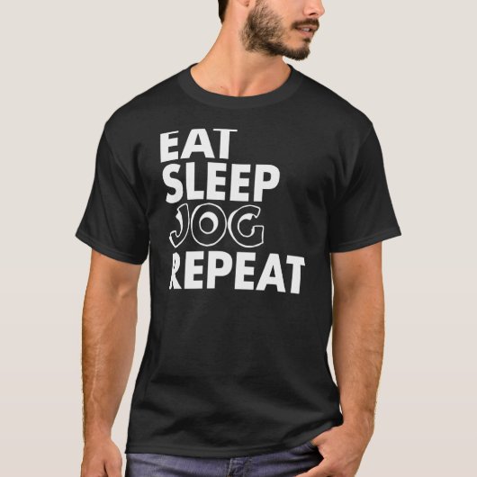 T-shirt Manger Jog de sommeil Répéter l'exercice Lover (Devant)