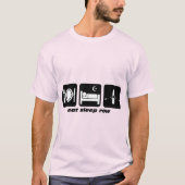T-shirt manger la ligne de sommeil (Devant)