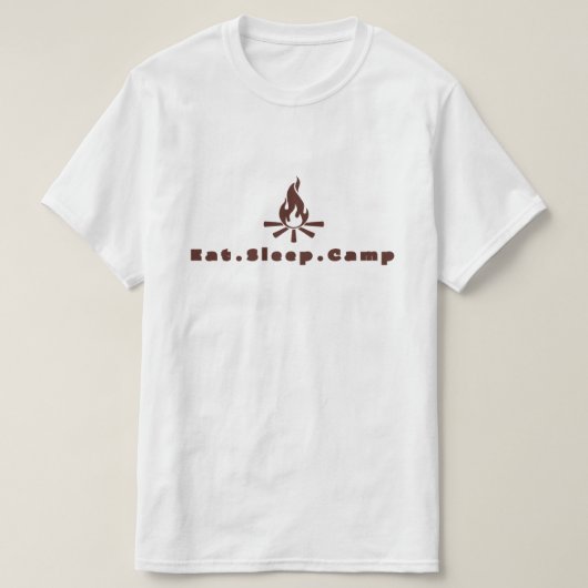 T-shirt Manger le camp de sommeil (Design devant)
