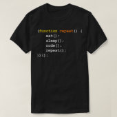 T-shirt Manger le code de sommeil Répéter Funny (Design devant)