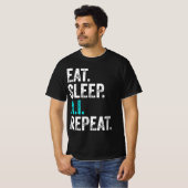 T-shirt Manger le sommeil AI Répéter (Devant entier)