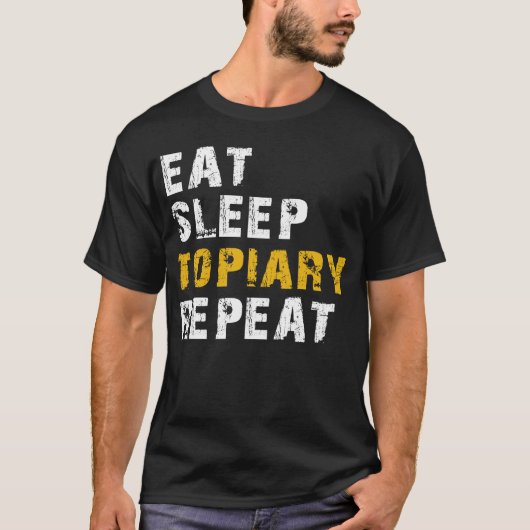 T-shirt manger le sommeil topiaire (Devant)
