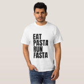 T-shirt manger pâtes à l'esta (Devant entier)