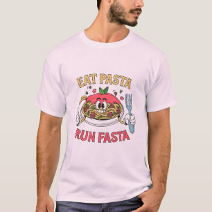 T-shirt Manger Pâtes Courir plus vite Spaghetti Marathon R