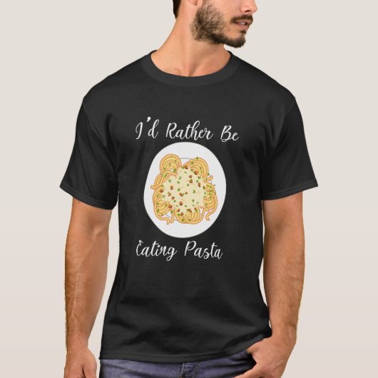 T-shirt Manger Pâtes Ironique Citation Spaghetti (Devant)