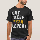T-shirt manger pizza de sommeil (Devant)