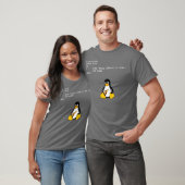 T-shirt Manger Pizza Tu Loop Linu Geek Nerd Penguin (Unisexe)