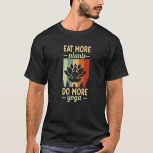 T-shirt Manger Plus de Plantes Faire Plus de Yoga Fitness