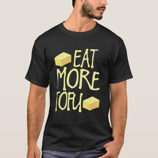 T-shirt Manger Plus De Tofu Drôle Végétalien Végétalien (Devant)