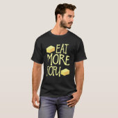 T-shirt Manger Plus De Tofu Drôle Végétalien Végétalien (Devant entier)