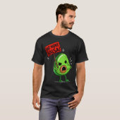 T-shirt Manger Plus Salsa Vegan Avocado Cute Guacamole Fun (Devant entier)