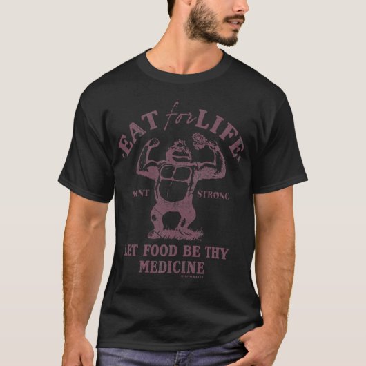 T-shirt Manger pour la vie (Devant)