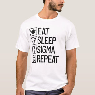 T-shirt Manger Sigma de sommeil Répéter Sigma drôle