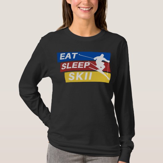 T-shirt Manger Ski de sommeil (Devant)