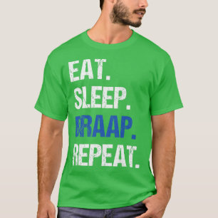 T-shirt Manger Sleep Braap Répéter Funny Dirt Bike Motocro