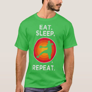 T-shirt Manger Sleep Handball Handball Handball Répéter Ha