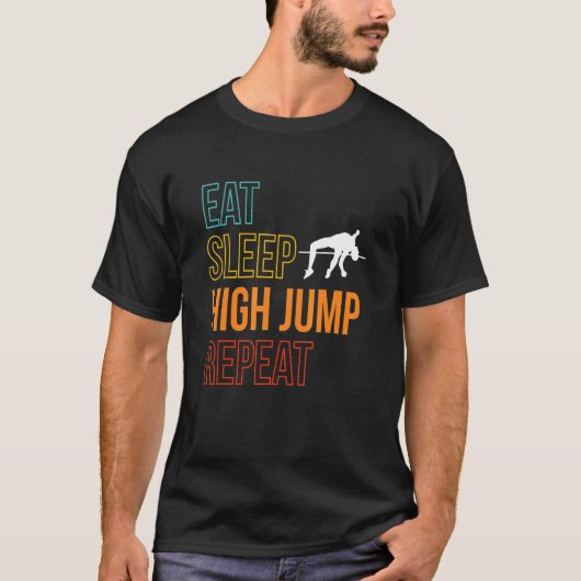 T-shirt Manger Sleep High Jump Répéter High Jump (Devant)