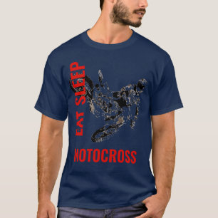 T-shirt Manger Sleep Motocross Motorcycle Sport Pop Art
