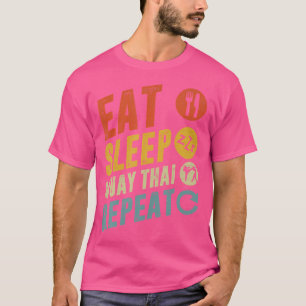 T-shirt Manger Sleep Muay Thai Repeat Muay Thai