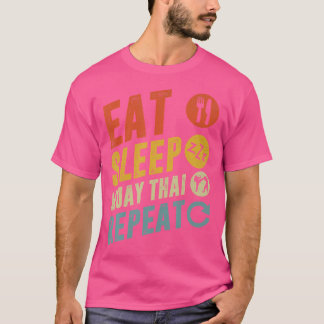 T-shirt Manger Sleep Muay Thai Repeat Muay Thai