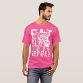 T-shirt Manger Sleep Muay Thai Repeat Muay Thai (Devant entier)