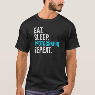 T-shirt Manger Sleep Photographie Répéter Photographe Homm