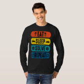 T-shirt Manger Sleep Résolvez Répéter Speedsolution Speedc (Devant entier)