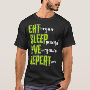 T-shirt Manger Sleep Végétarien Végétarien Végétarien Viva
