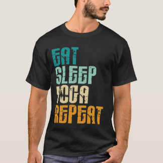 T-shirt Manger Sleep Yoga Répéter Namaste Méditation Zen W