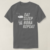 T-shirt manger sommeil boba répétition 2 (Design devant)