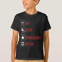 Manger Sommeil Cyber Sécurité Répéter Éthique Hack