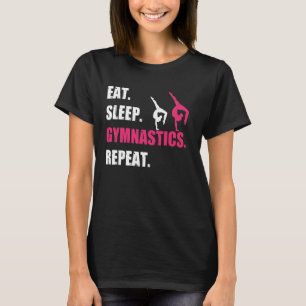 T-shirt Manger Sommeil Gymnastique Répéter