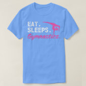 T-shirt Manger Sommeil Gymnastique Sport Gymnaste Aérobic (Design devant)