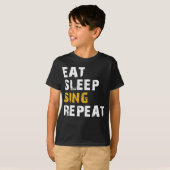 T-shirt manger sommeil répéter (Devant entier)