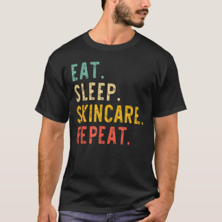T-shirt Manger Sommeil Soins de la peau Répéter Beauté Spa