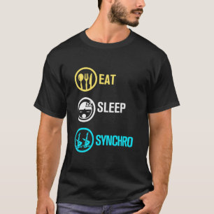 T-shirt Manger Sommeil Synchro Synchronisation Natation Ar