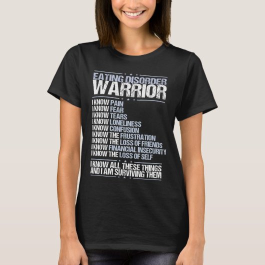 T-shirt Manger Trouble Sensibilisation Douleur Périmètre d (Devant)